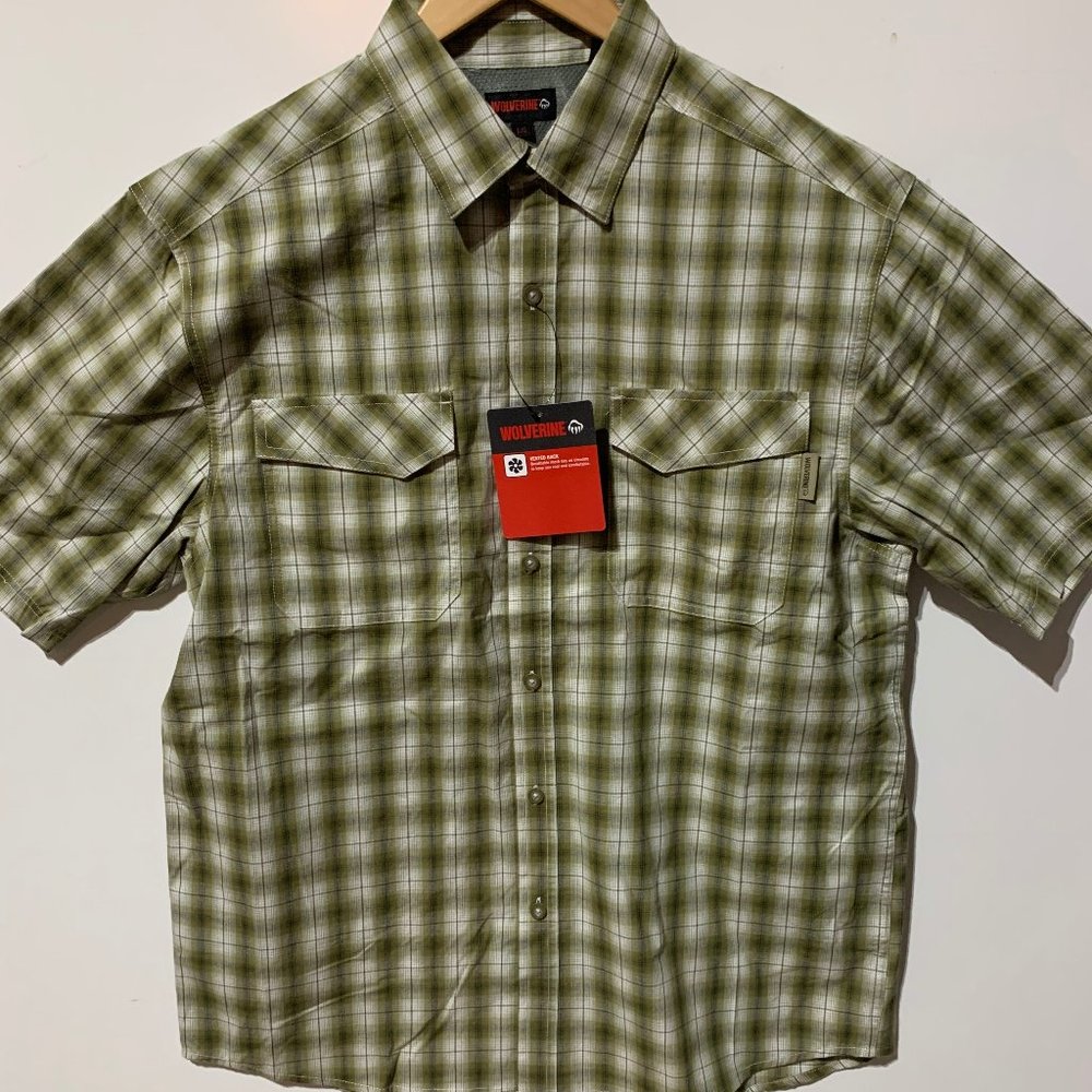 New Wolverine Men's Large Shirt - Pentwater Clover